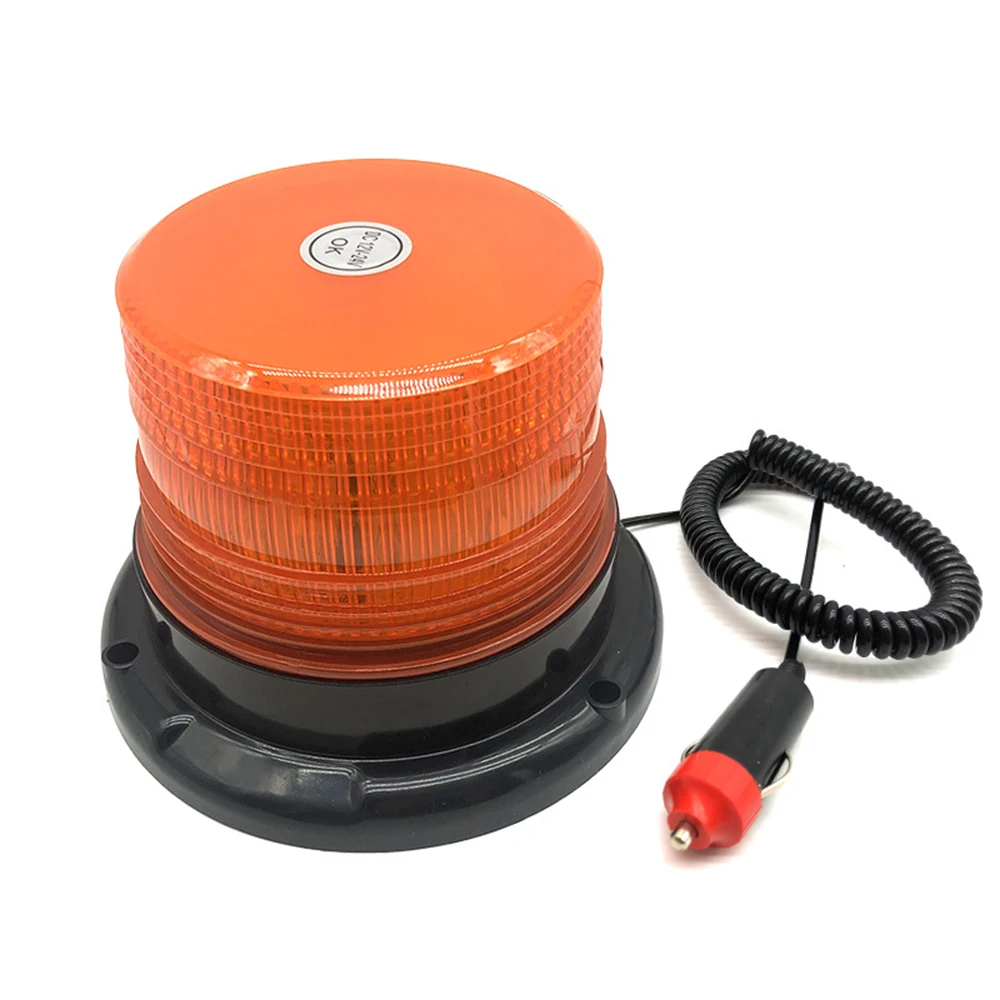 Car Strobe Light Emergency Rotating Traffice Indication Car Flash Beacon Light Orange Blue Red Flash Warning Lamp 12V 24V