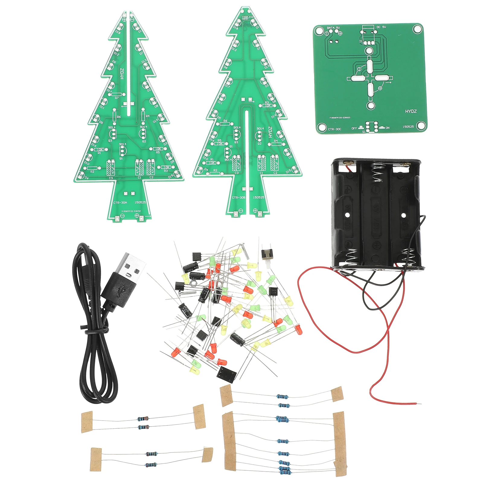 

Christmas Decoration LED Decorative Tree Kit Lighted Christmasdecor Ornaments Desktop Green Luminescent Adormment Iridescent