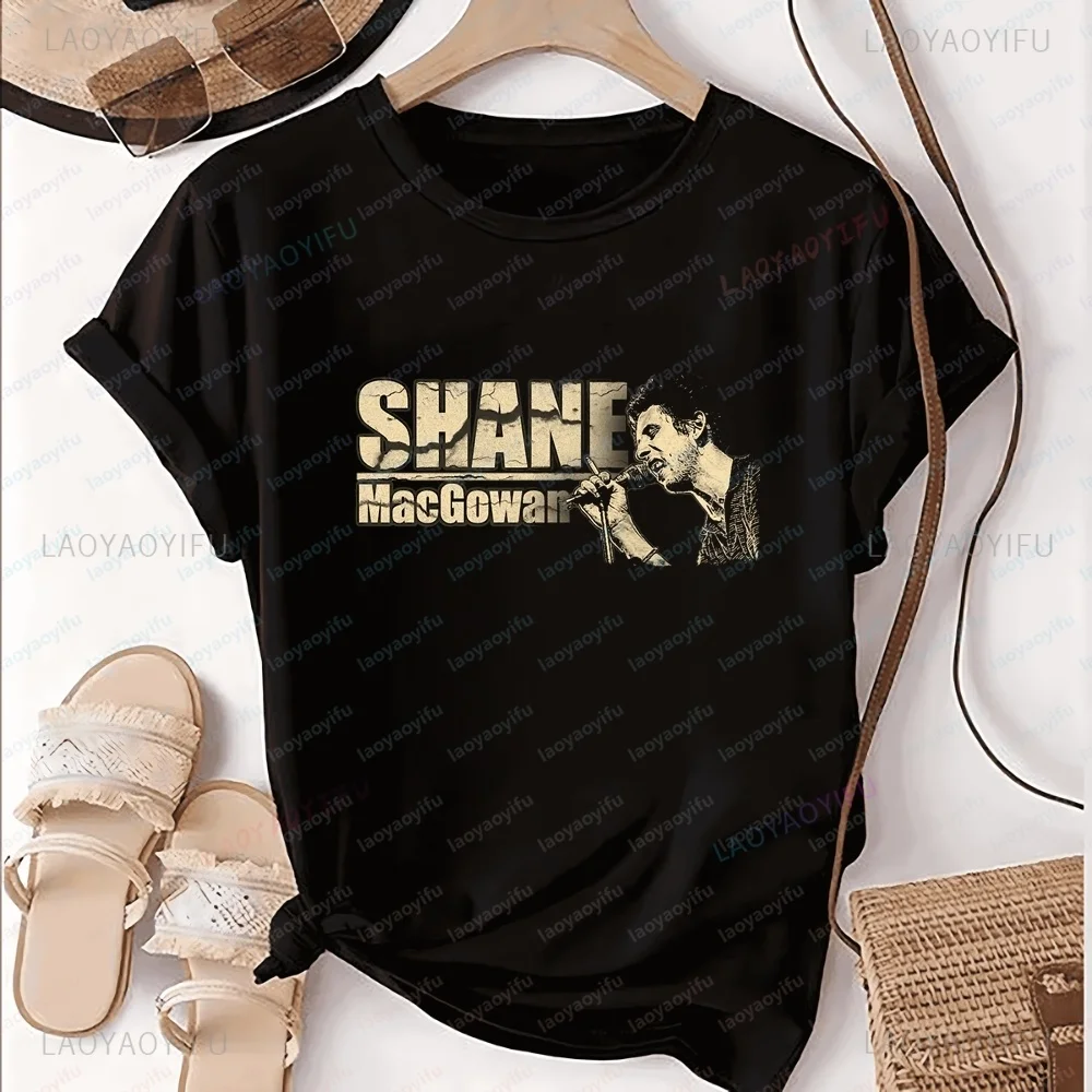The Pogues Punk Band Shane MacGowan Short-sleeved Unisex Pattern Large-sized Fashionable T-shirt