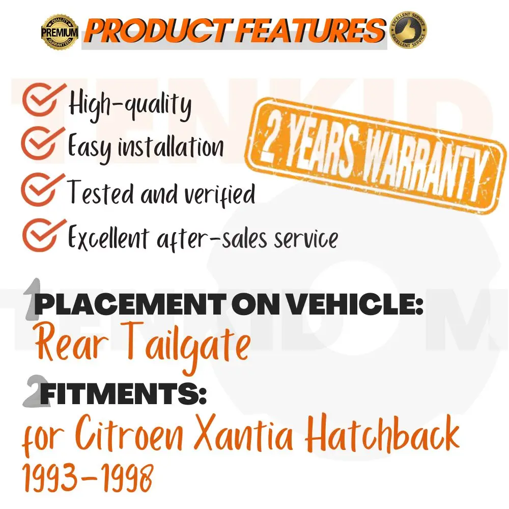 

Lift Supports for Citroen Xantia Hatchback 1993-1998 Tailgate Dampers Shocks Springs Arm Props Shocks