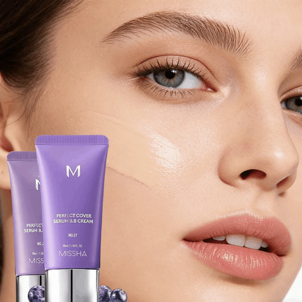 Base de Maquillaje MISSHA BB Cream Coreana, Cobertura Perfecta, Corrector, Resistente al Agua, Ácido Hialurónico, Corrector de Color, Ajuste Natural