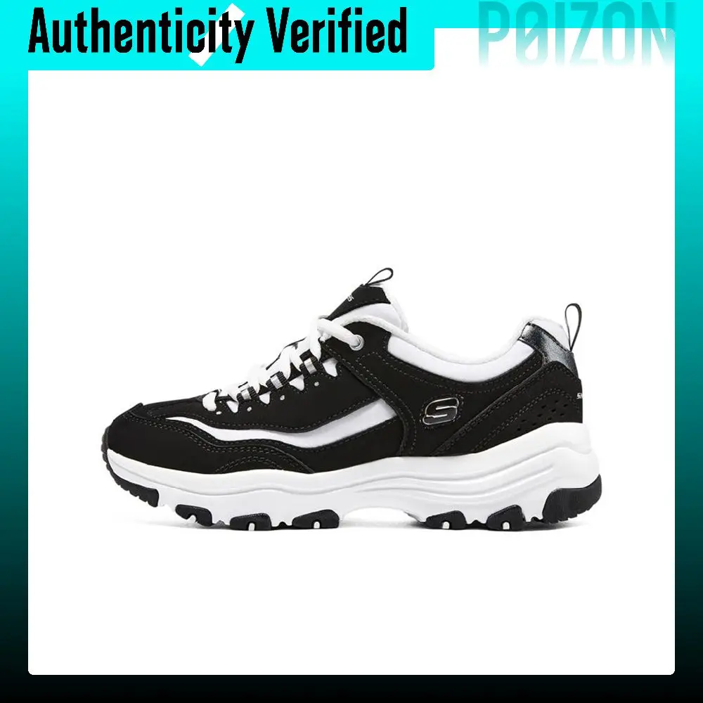 Skechers I Conik Oreo Leather Cushioning Abrasion Resistant Cushioning, Wear Resistant Low top Casual Shoes Women's 8730076-BKMT