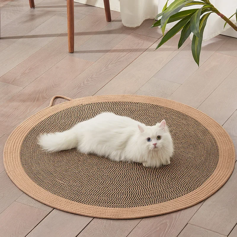 Cat Mat Summer Sleeping Rattan Mat Sisal Nest Cat Ice Pad Cat Scratch Board Wear-Resistant Non-Dandruff Pet Supplies Accessories