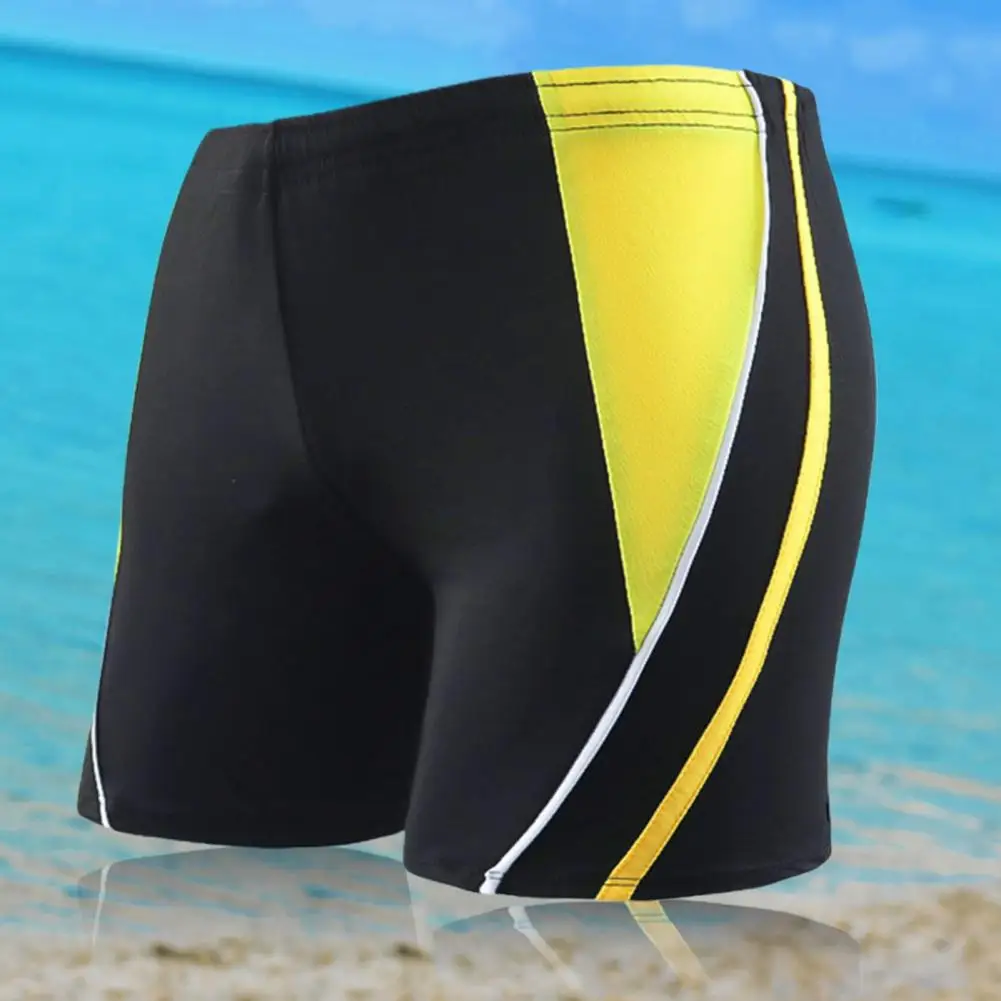 Inner Drawstring Swimming Trucks Shorts With Lining Mid-rise Fine Sewing Men Adult Hot Spring Swim Shorts Beachwear Swimwear