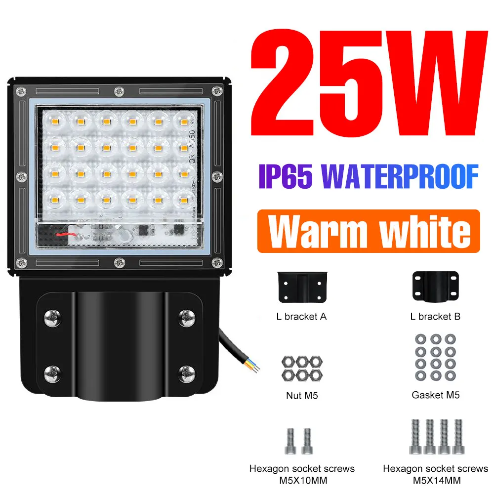 200W LED-straatlantaarn 220V Reflector Spotlight Buitenschijnwerpers IP65 Waterdicht Koud/Warm Wit Voor Tuin Binnenplaats Magazijn