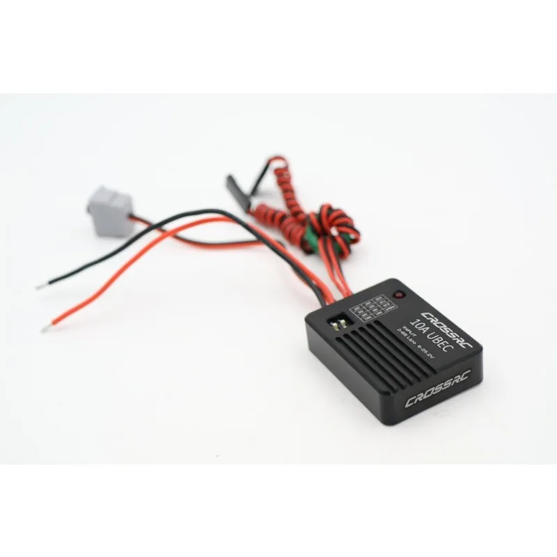 CROSSRC Waterproof UBEC 10A External Voltage Stabilizer Supports 2S-6S LiPo Input DC 6V-25.2V External BEC for RC Crawler Truck