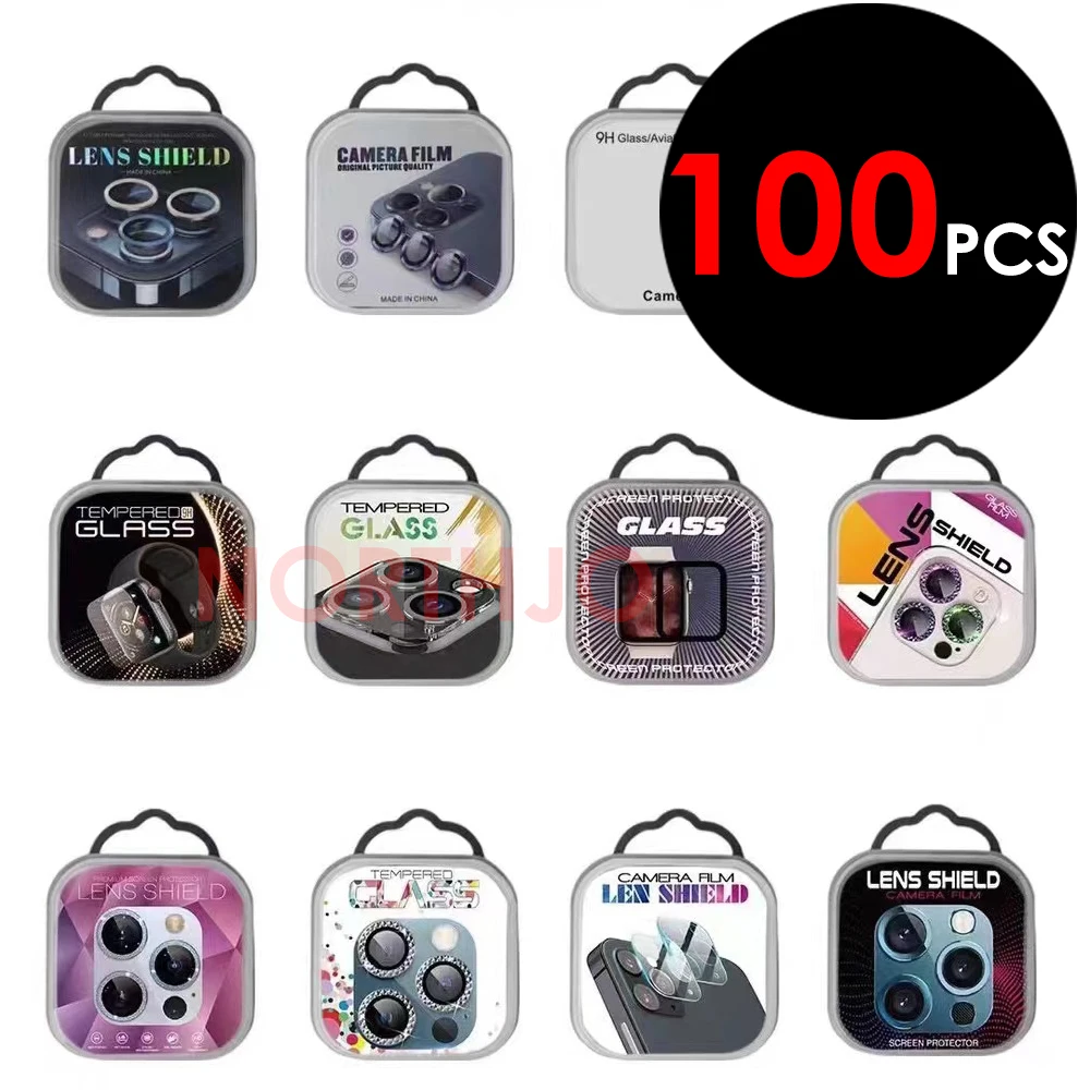 

100Pcs Wholesale Package Retail Box For Apple iPhone Samsung mobile phone Camera Lens film