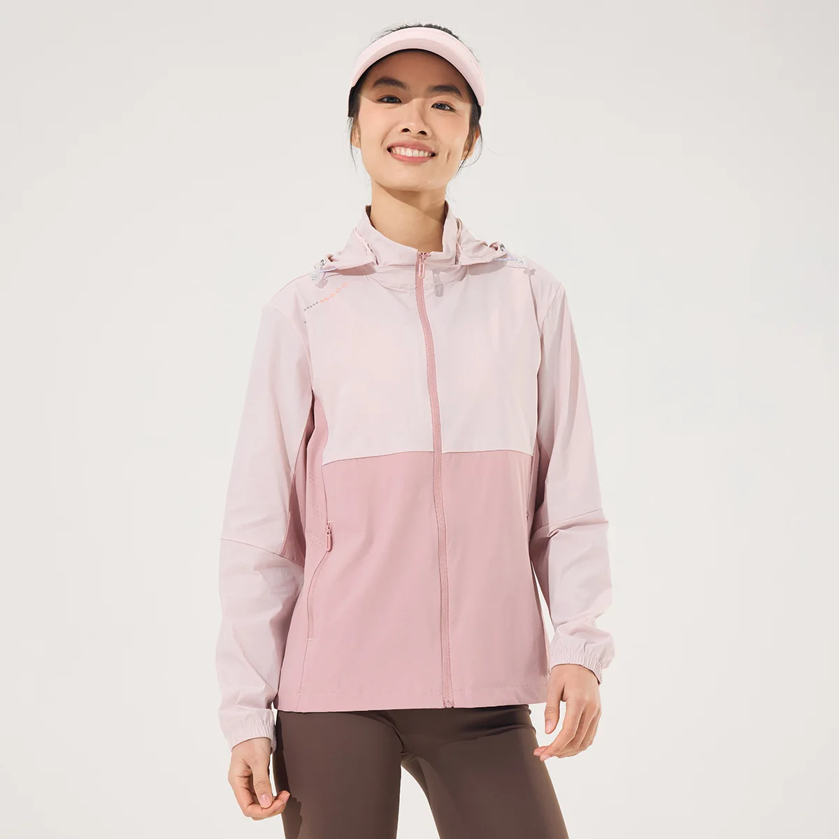 Women's UPF 50+ Lightweight Athletic Jacket Sun Protection Full Zip Long Sleeve Shirts Hiking Outdoor Hooded