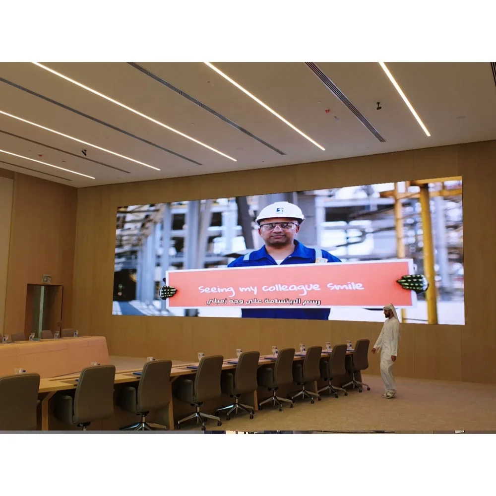 Indoor Led Screen For Corporate Ceiling Indoor Panel Display Custom Size Pubblicitari Rgb With Video Colors Businesses Cinema