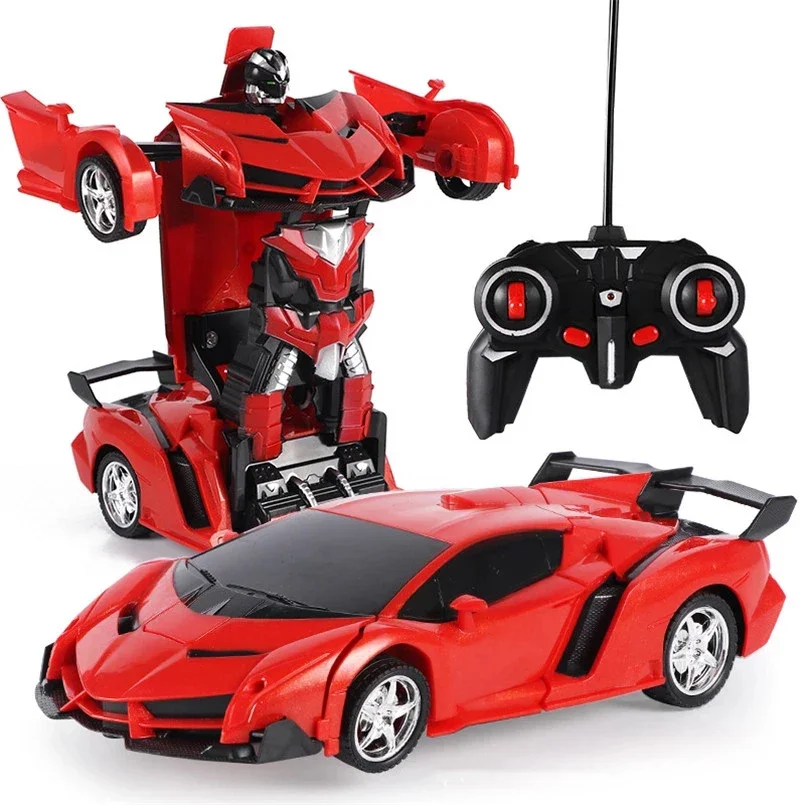 Mini 2 In 1 Auto Speelgoed Transformeren Robot Model Voertuig Afstandsbediening Rc Auto Vervorming Auto Speelgoed Jongens Geschenken Kinderen Leuk Speelgoed Cadeau