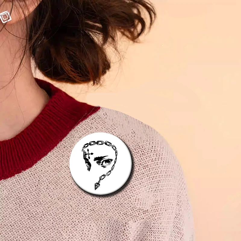 Man Face Winning Smile Funny Pattern Badge Brooch, Women Lapel Pin, Clothing Accessories