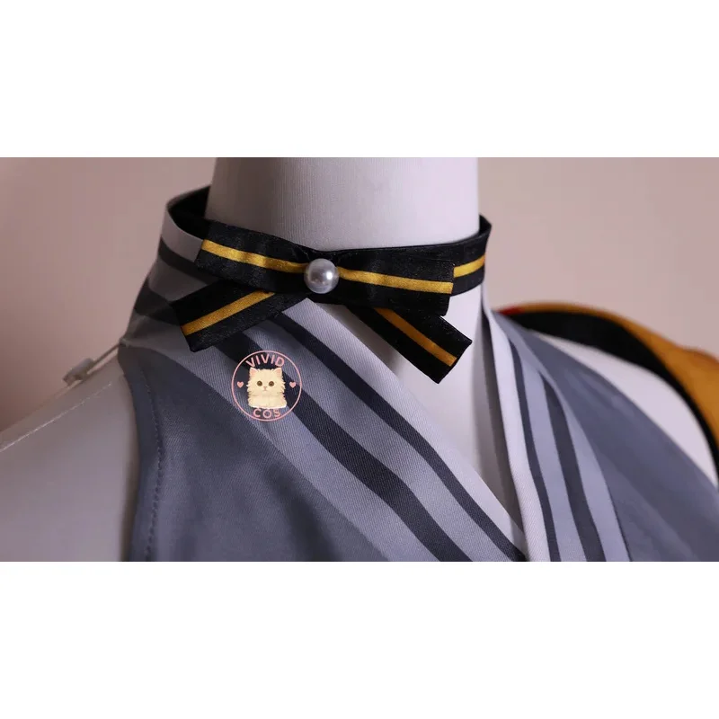 Genshin Impact Chiori Inazuma Traditional Texts Full Set Details Cosplay Costume Thunder-Inspired Patterns Games