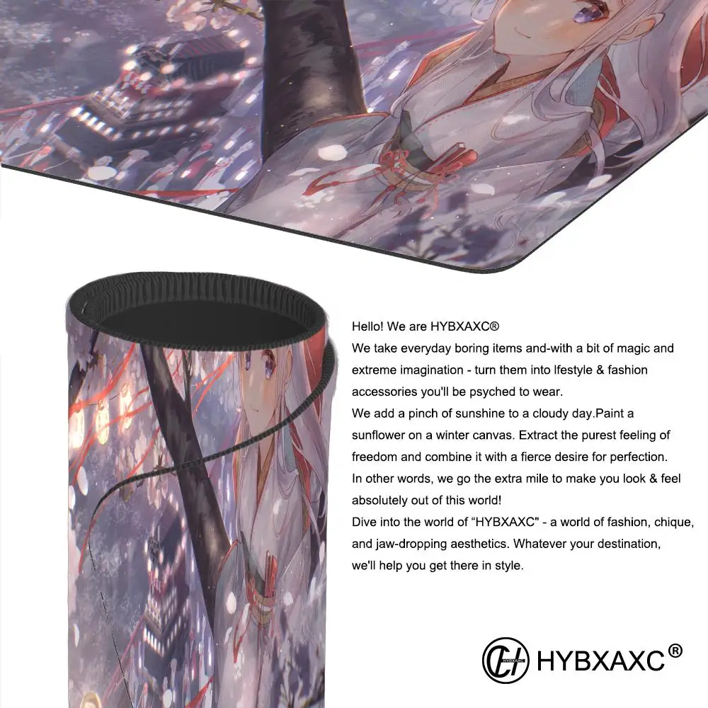 Sakura Girl cartoon Animation Beautiful patternsOffice Computer Desk Mat Table Keyboard Big Mouse Pad Laptop Cushion Nonslip