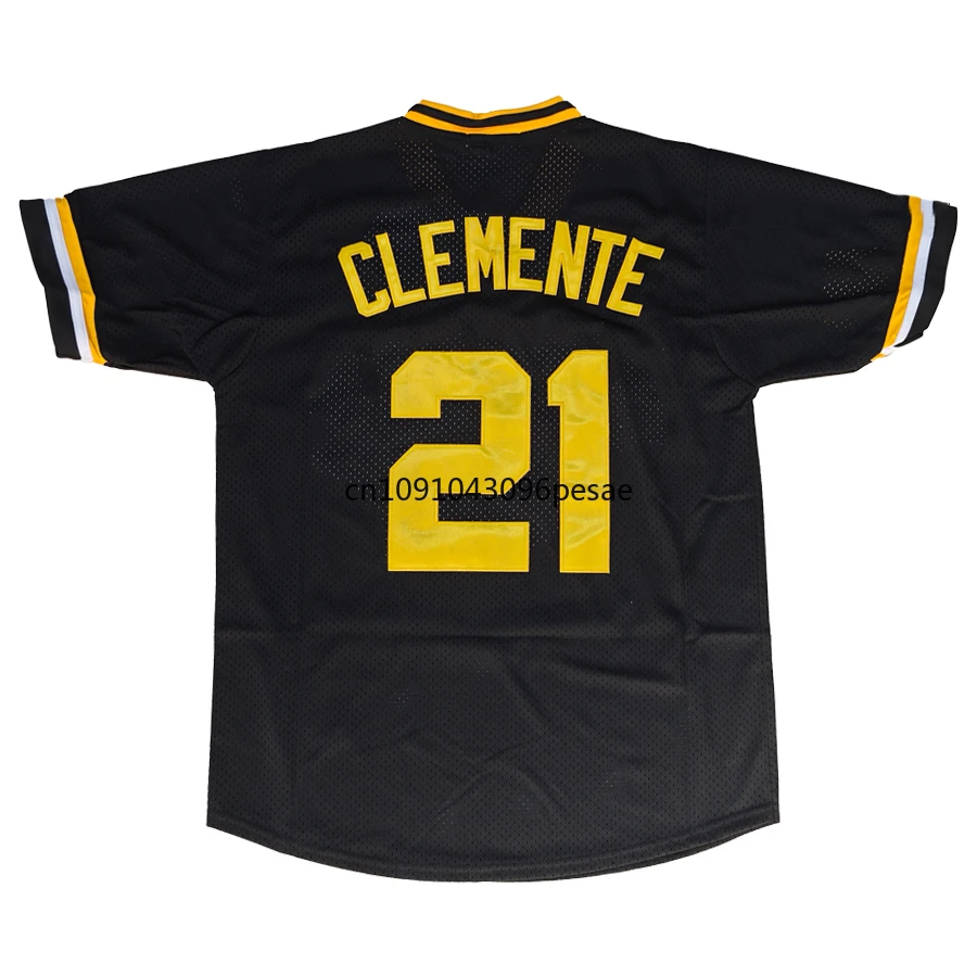 Roberto Clemente Jersey 21 American Pittsburgh Retro Baseball Jerseys 8 Willie Stargell Jersey All Stitched Us Mens M-XXXL