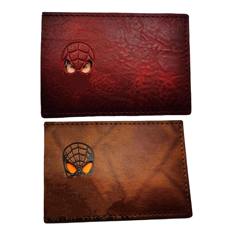 محفظة جلدية لبطل الهوية للرجال والنساء، تصميم أنيق للبطل الخارق، فتحات بطاقات متعددة، هدية نقدية