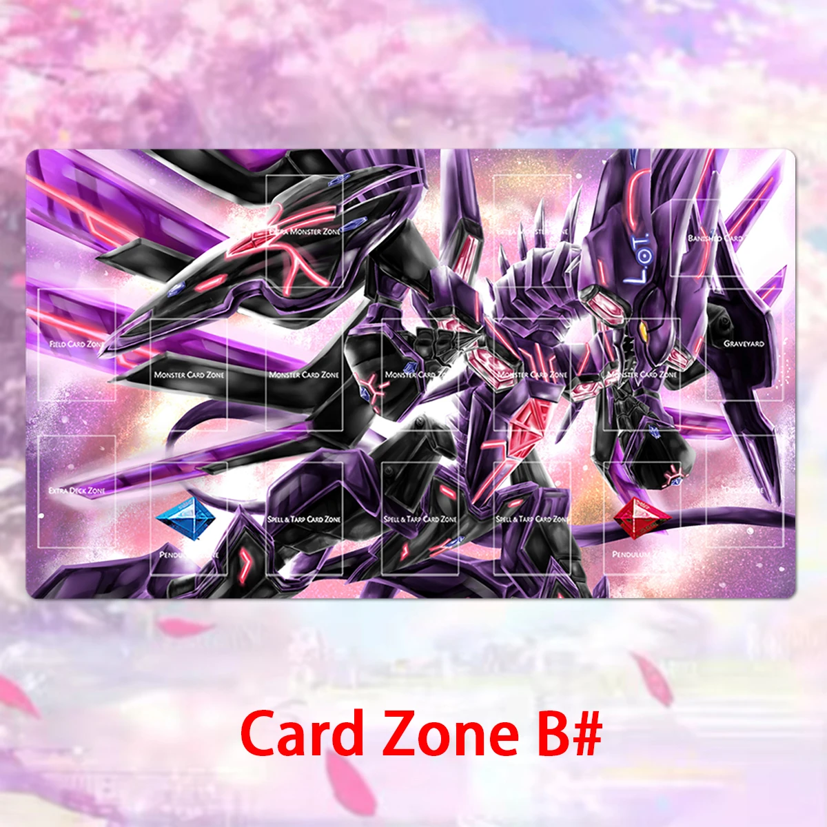 YuGiOh Playmat Galaxy-Eyes Tachyon Dragon TCG CCG Gioco da tavolo Tappetino da gioco di carte Tappetino per mouse anime Tappetino da scrivania in