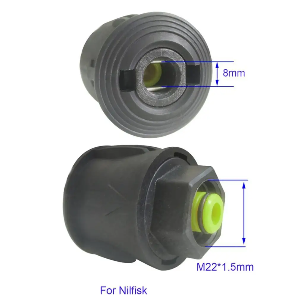 M22 Quick Release Connector Plastic Hose Adapter Pressure Washer Fitting Accessory for Nilfisk Compatible Cleaners