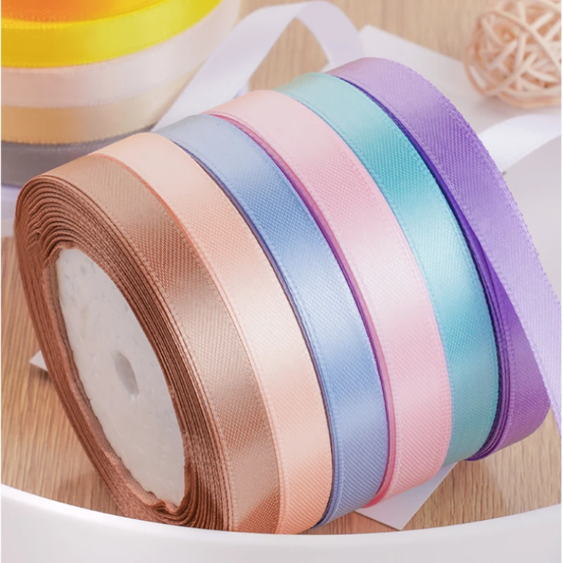 22meter/roll 10mm wide Satin ribbon Wedding Invitation Card Party Decoration Scrapbooking Wrap Supplie Christmas Gift Decoration