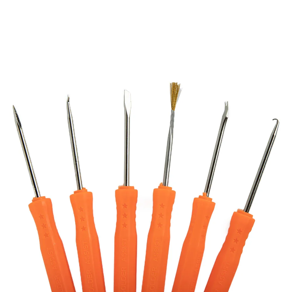 

Repairing Tools Welding Tool Cleaning Etc. And For Precision Work Tin Removal 6pcs Awl Chrome Vanadium Steel Fork