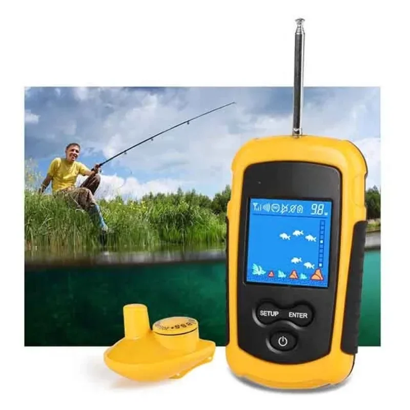 Fish detector sonar color screen outdoor fishing gear for fish