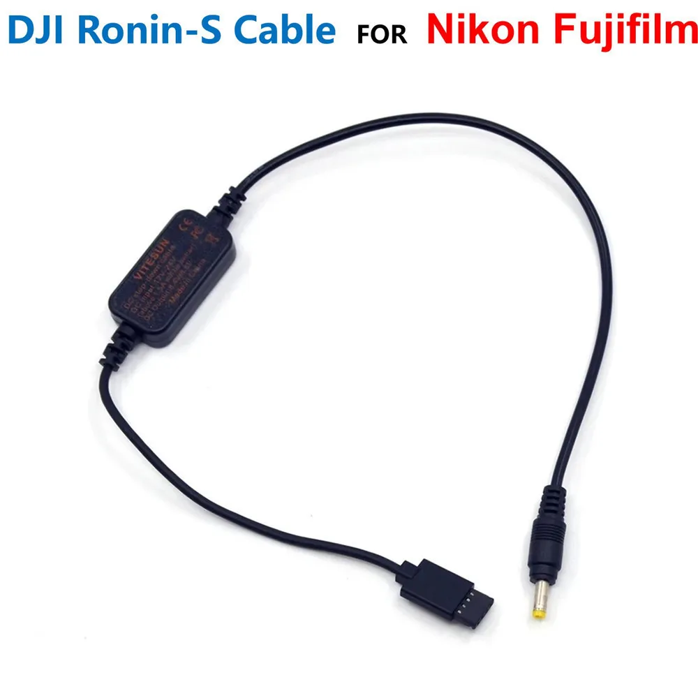 DJI Ronin-S To Supply Power Fit Step Down Adapter Cable For Nikon EP-5A EP5C 5F Fake Battery Fujifilm CP-W126 NP-W126