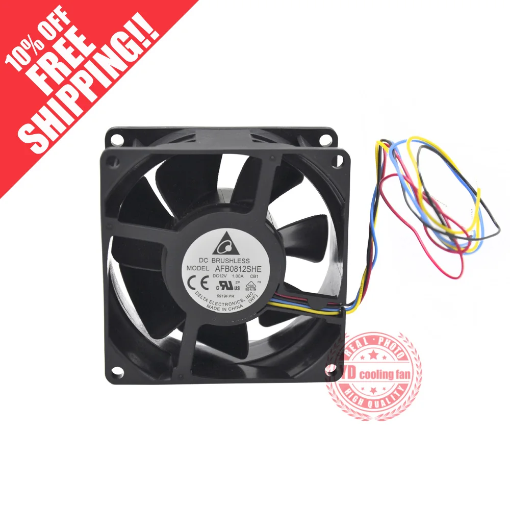 

brand new DELTA AFB0812SHE 12v 8038 1A 8CM PMW Server cooling fan