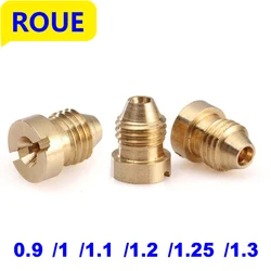 0.9mm-1.4mm Copper Core Snow Foam Cannon Orifice Nozzle Tips Thread High Pressure Foam Spray Gun Brass Replacement Nozzle Head