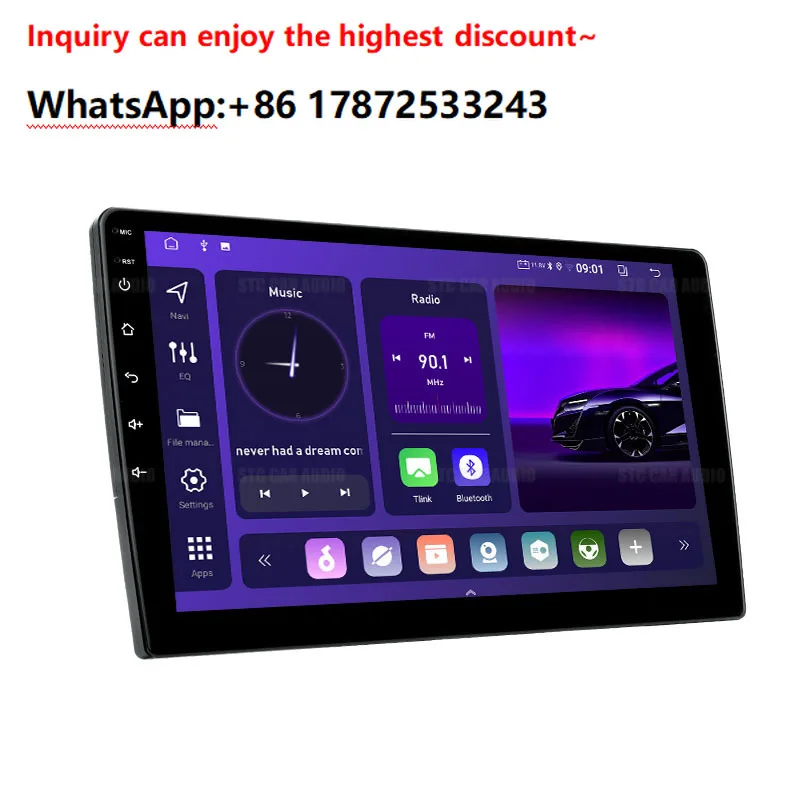 Suitable for interconnection of 9/10 inch universal car GPS navigation large screen navigation all-in-one machine