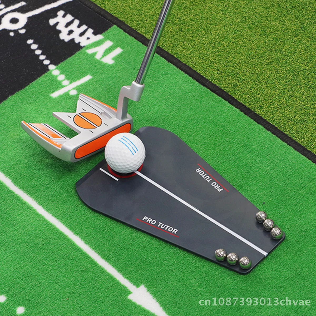 プロロゴフリーパット方向練習ボード屋内ゴルフトレーナー屋外ト - Golf Equipment Logo のレビューと価格