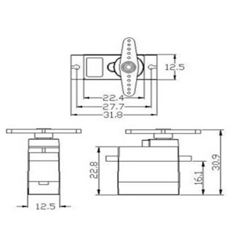 2/4/6/8/10 Pcs Sg90 9g Micro Servomotore di Controllo Per Rc Robot Braccio Servomotore Giocattolo Aereo Elicottero Modelli di Aerei 180 ° /360 °