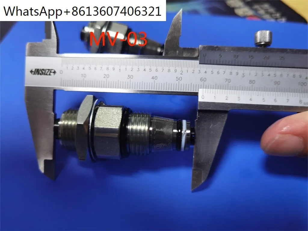 Imagem -03 - Manual Forklift Pressure Relief Valve Mv03 Válvula de Inserção Rosca Hidráulica Mv-01 Mv-02 Lift