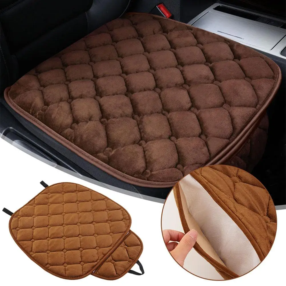 Winter Warm Car Front Seat Cover Cushion Universal In Cars Protector Cushions Seats Auto Covers Automobile Soft Chair Pad X4Q6