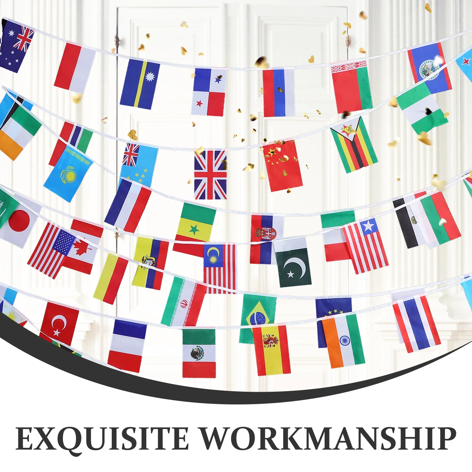 

National Flag String Banner International Bunting Decoration For Garden Party Outdoor Indoor Event Wedding Festival