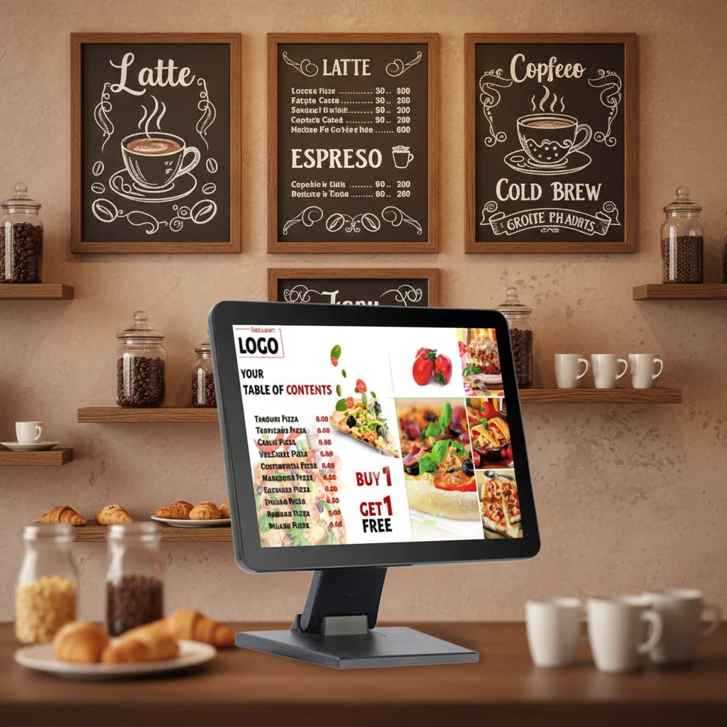 Food Ordering Wall Mount Desktop 15 Inch 1024x768 Capacitive Touch Display Raspberry Pi Touch Screen USB POS Machine For Linux