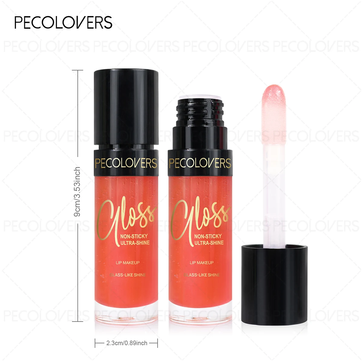 1PC Long-lasting Moisturizing Lip Gloss Lip Oil, Non-stick Cup, Ideal for Christmas, Halloween