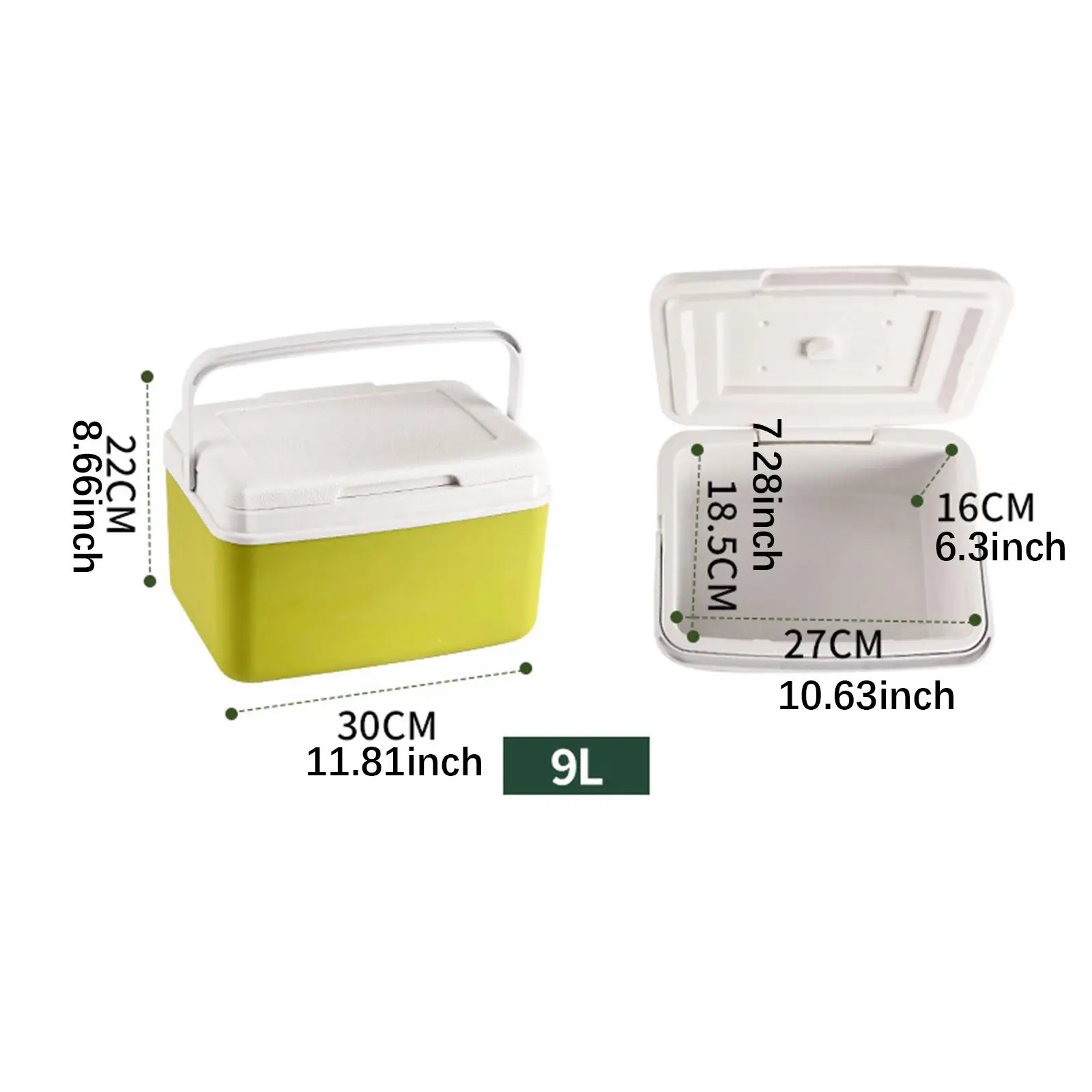 صندوق تبريد معزول لثلاجة السيارة وحامل الطعام والفريزر المحمول الساخن/البارد