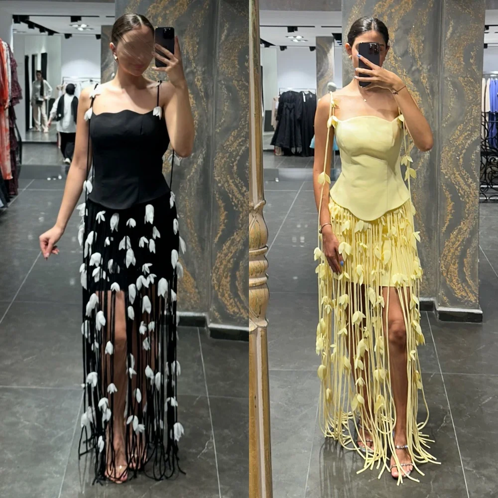 

Customized Jersey Applique Spaghetti Strap A-line Short Dresses Bespoke Occasion Fashion Modern Style Party Gown Charming