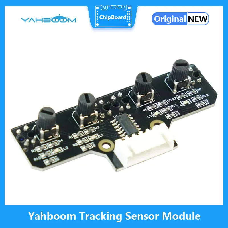 Yabo 4 channel infrared tracking sensor module line patrol black and white line recognition obstacle avoidance(XH2.54-6Pin port)