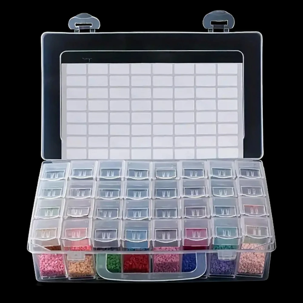 

5D Diamond Painting Accessories Storage Box DIY Tools Embroidery Art Mosaic Boxes Jars Beads Container Organizer Cases Bottles