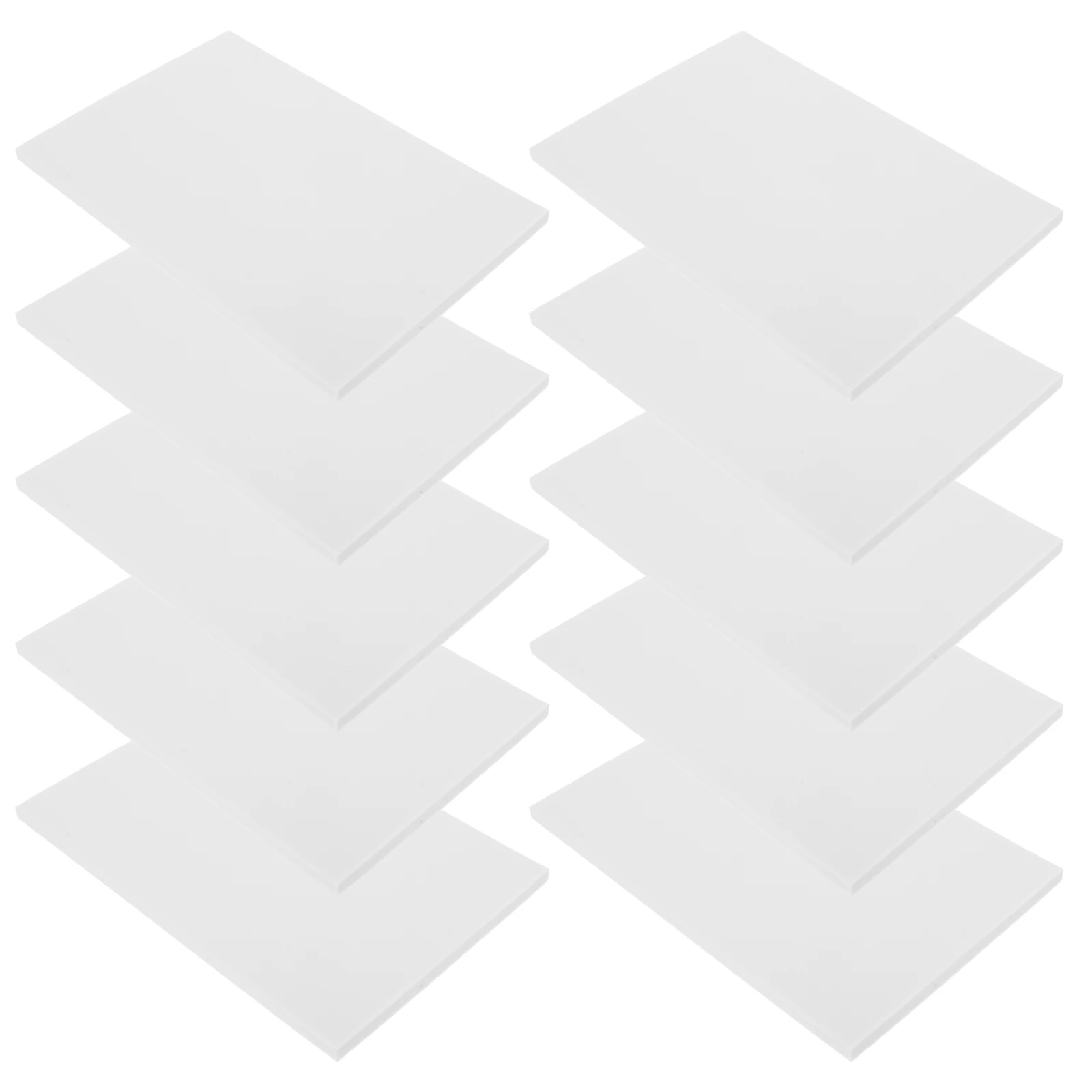 

10pcs White 15x10x0.6cm Rubber Stamp Flexible Bricks Engraving Material Professional Blocks Carving Tpr Storage