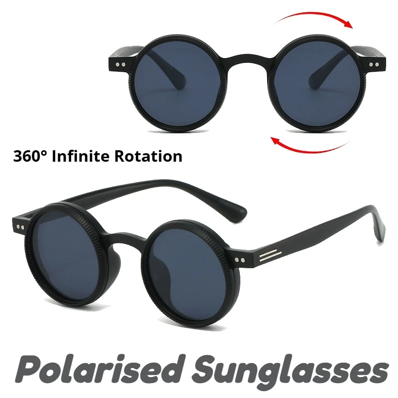 

New Adjustable Zoom Round-Frame Polarised Sunglasses Men's Outdoor Sports Fishing UV Protection Eyewear Classic Driving Shades