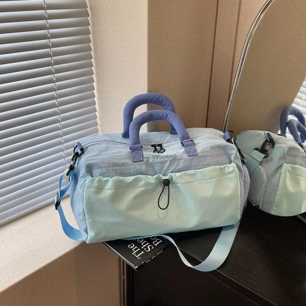 Large Capacity Travel Handbag Wear-resistant Multi Pocket Fitness Tote Bag Dry and Wet Separation Durable Duffel Handheld Bag
