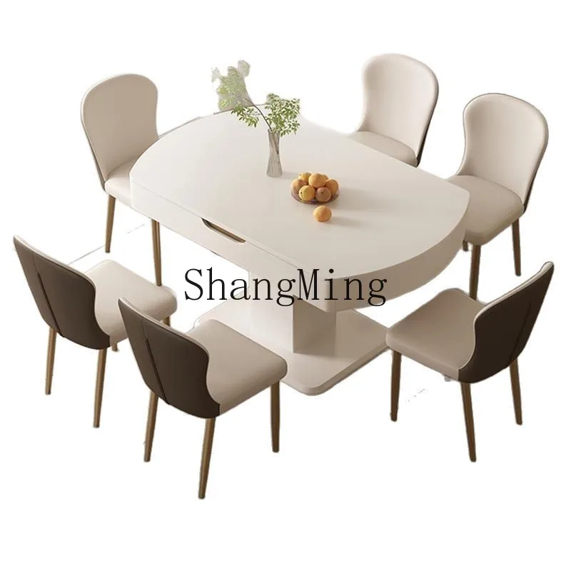 

ZYY lift folding telescopic rock slab coffee table living room small apartment simple modern multi-function