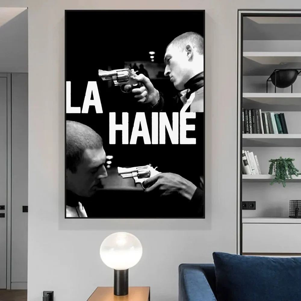 1995 La Haine Retro Movie Poster Self-adhesive Art Poster Retro Kraft Paper Sticker DIY Room Cafe Vintage Decorative Painting