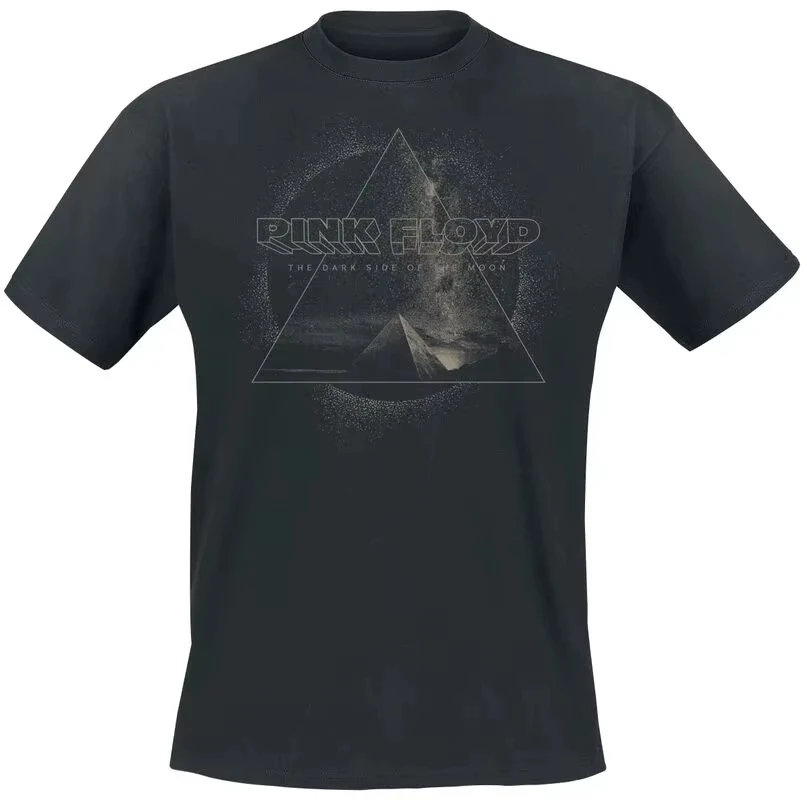 Moon Seal Pink Floyd Band T-Shirt Baumwolle Grafik-T-Shirt Herren Damen Sommer Streetwear – Detail 3