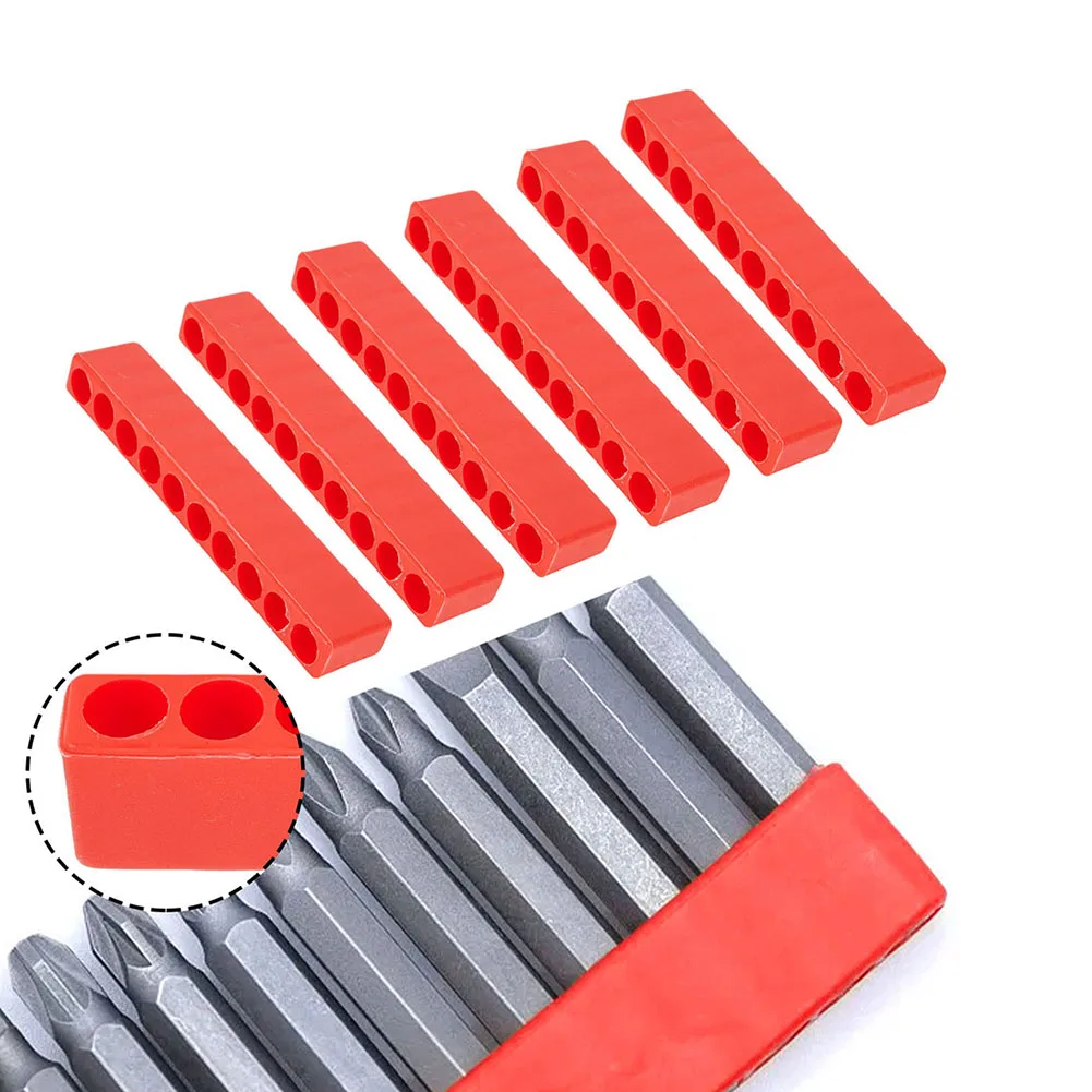 Porta punte per fori in plastica pollici esagonale strumento nota organizzare e conservare pezzi quantità cacciavite e punte da trapano organizzare