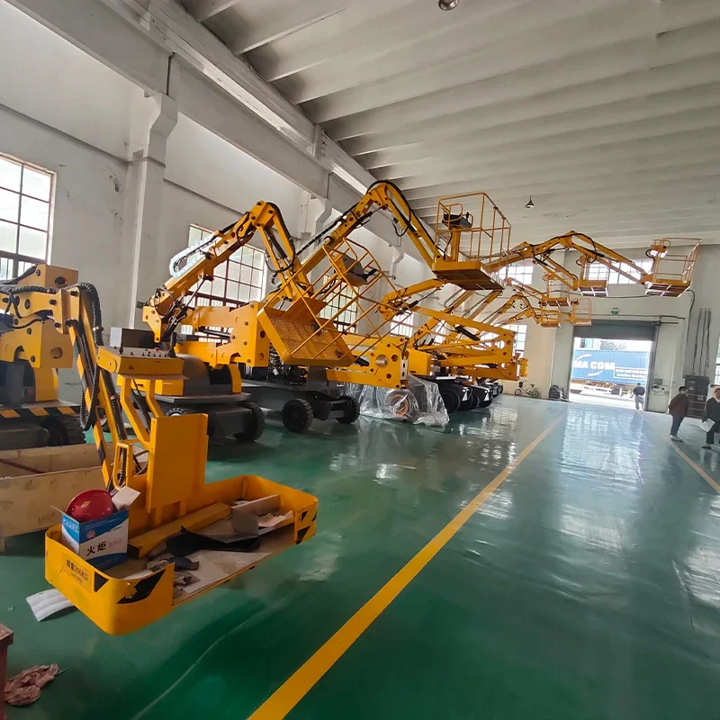 Wholesale 9m  Aerial Work Platform Man Lift Self-propelled Boom Lifting Electric  Lifts AWP