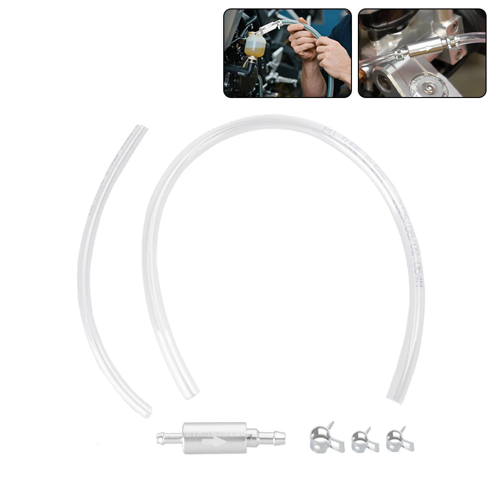 

Manual Fluid Extractor Pump, Motorcycle Brake Bleeder Kit, One-Way Check Valve Hydraulic Brake Clutch Bleeding Tool, with Alumin