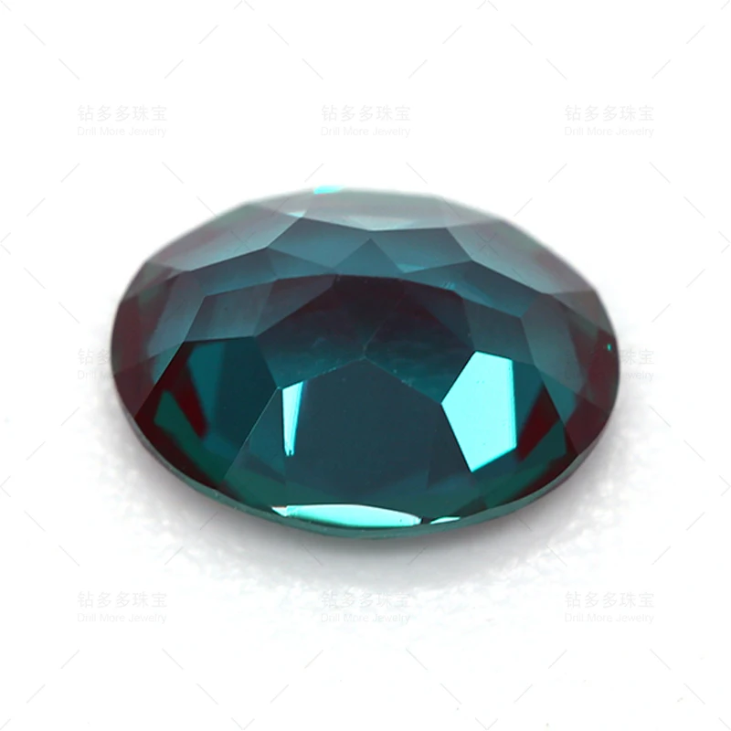 6X8MM Oval Shape Color-changing Alexandrite Gemstones Lab Grown Loose Stones For Rings Making