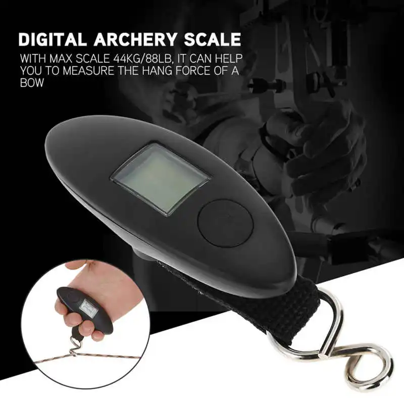 Archery Bow Scale 88lbs Draw Weight Baggage Parcel Express Measuring Instrument Scales Outdoor Shooting Hunting Hanging Scale